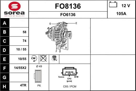 SNRA FO8136 - Ģenerators ps1.lv