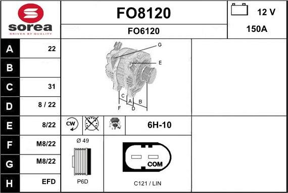 SNRA FO8120 - Ģenerators ps1.lv