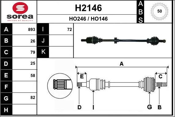 SNRA H2146 - Piedziņas vārpsta ps1.lv