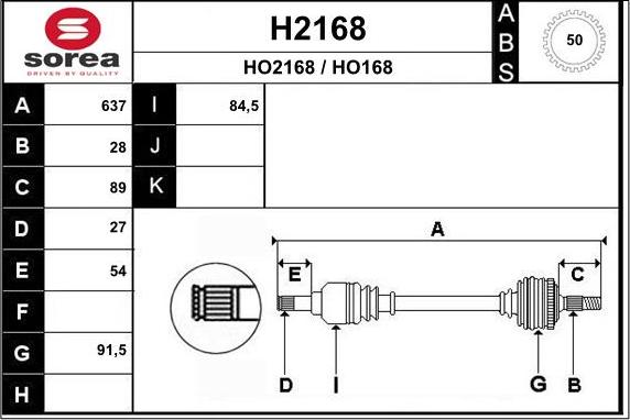 SNRA H2168 - Piedziņas vārpsta ps1.lv