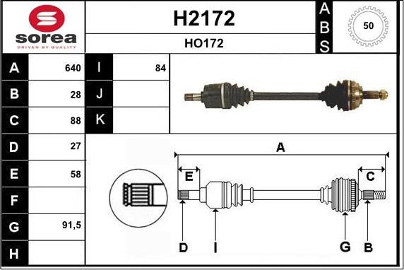 SNRA H2172 - Piedziņas vārpsta ps1.lv