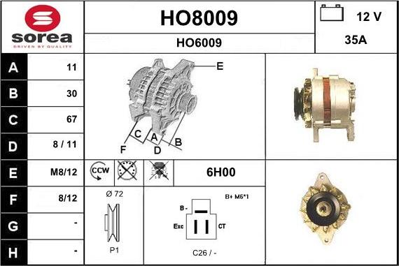 SNRA HO8009 - Ģenerators ps1.lv