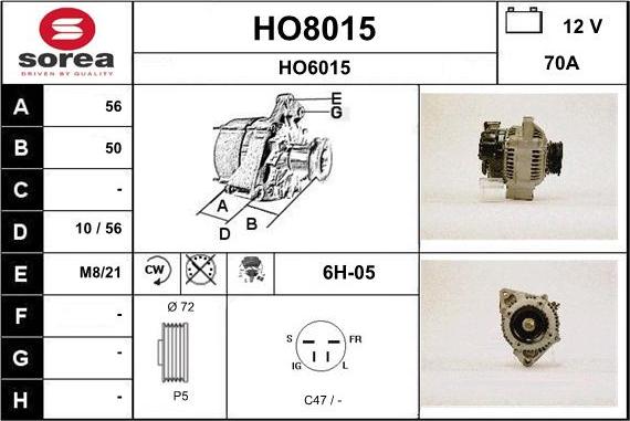 SNRA HO8015 - Ģenerators ps1.lv