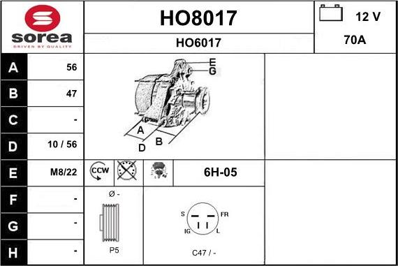 SNRA HO8017 - Ģenerators ps1.lv