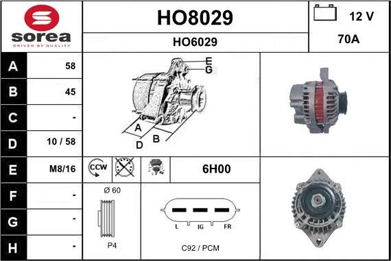 SNRA HO8029 - Ģenerators ps1.lv