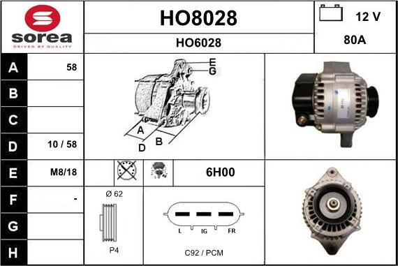 SNRA HO8028 - Ģenerators ps1.lv