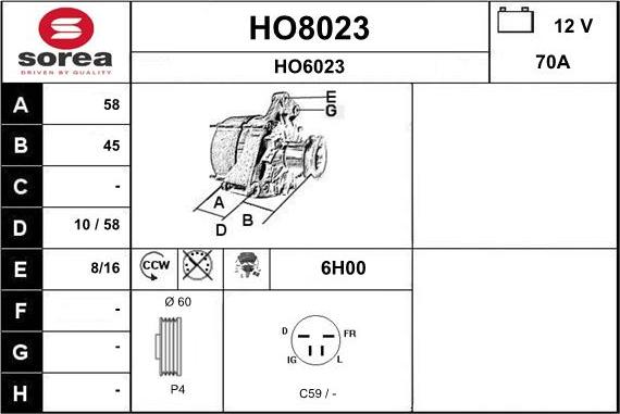 SNRA HO8023 - Ģenerators ps1.lv