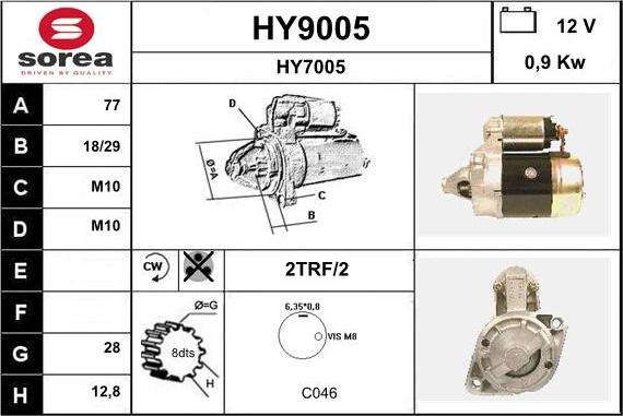 SNRA HY9005 - Starteris ps1.lv