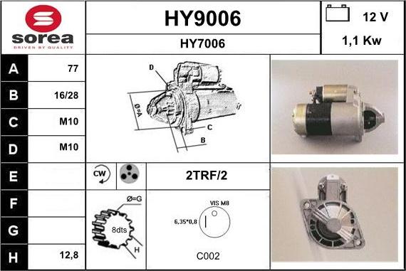 SNRA HY9006 - Starteris ps1.lv