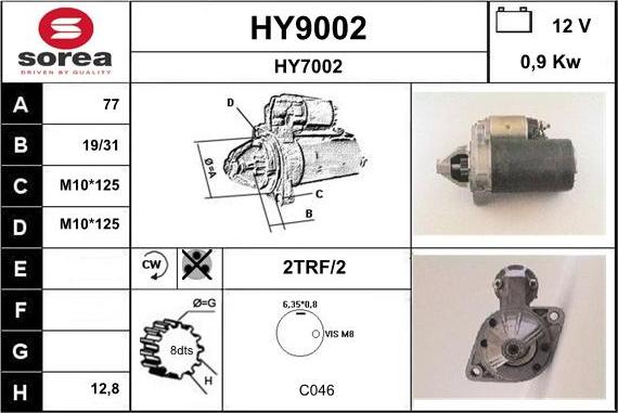 SNRA HY9002 - Starteris ps1.lv