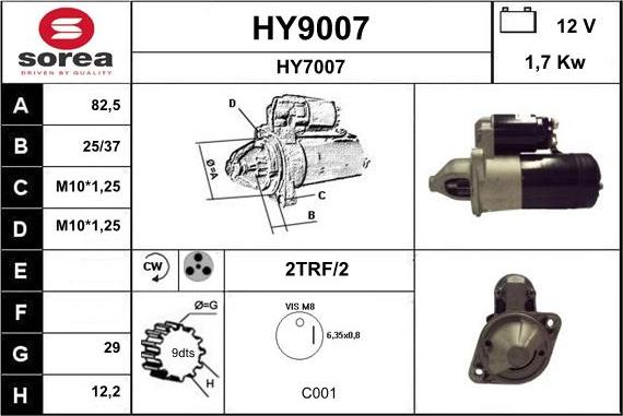 SNRA HY9007 - Starteris ps1.lv