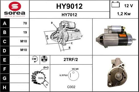 SNRA HY9012 - Starteris ps1.lv