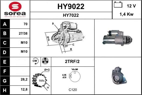 SNRA HY9022 - Starteris ps1.lv