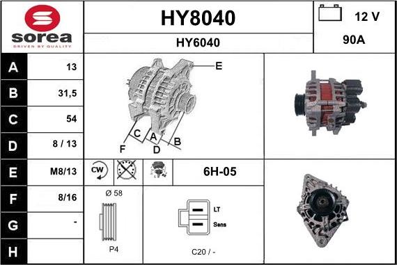 SNRA HY8040 - Ģenerators ps1.lv