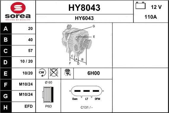 SNRA HY8043 - Ģenerators ps1.lv