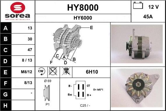 SNRA HY8000 - Ģenerators ps1.lv