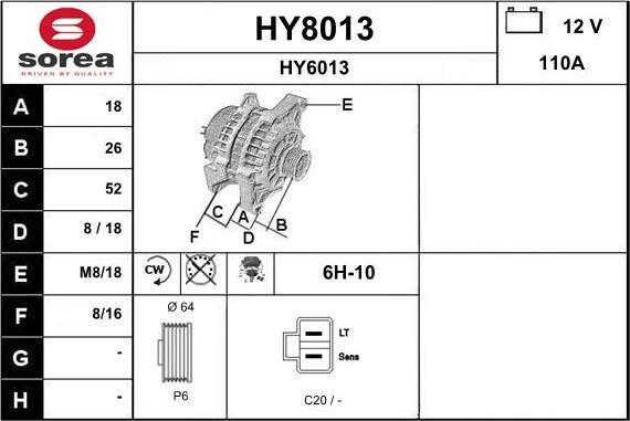 SNRA HY8013 - Ģenerators ps1.lv