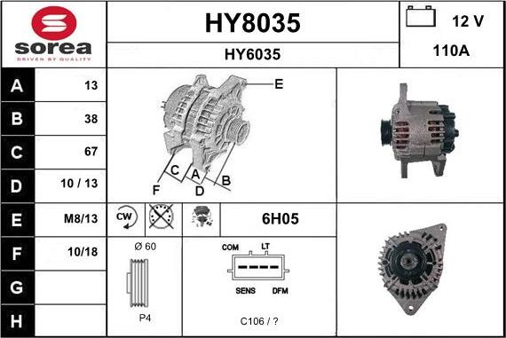 SNRA HY8035 - Ģenerators ps1.lv