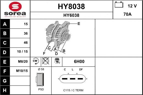 SNRA HY8038 - Ģenerators ps1.lv