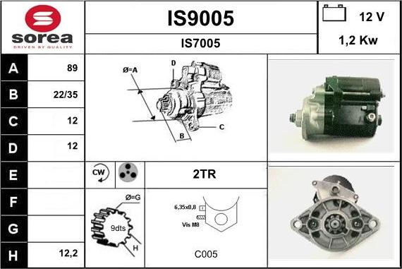 SNRA IS9005 - Starteris ps1.lv