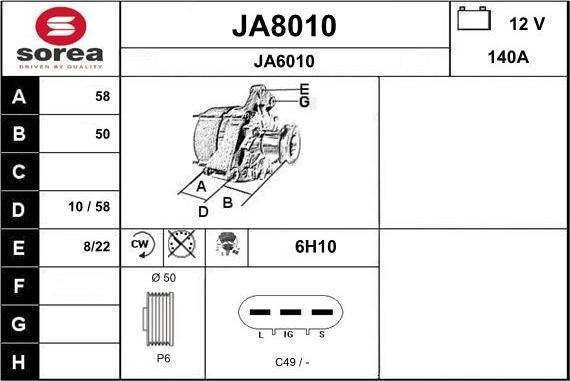 SNRA JA8010 - Ģenerators ps1.lv