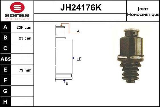 SNRA JH24176K - Šarnīru komplekts, Piedziņas vārpsta ps1.lv