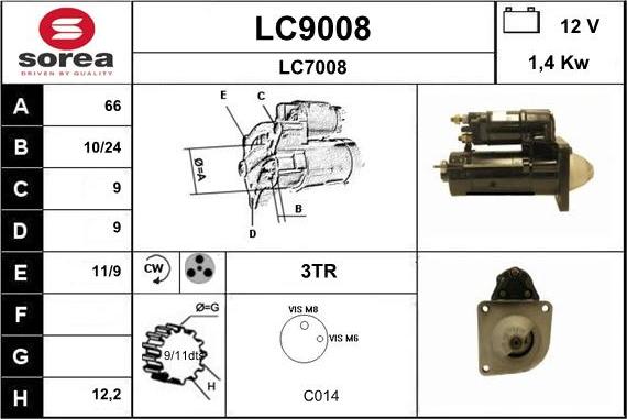 SNRA LC9008 - Starteris ps1.lv