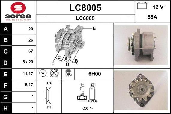 SNRA LC8005 - Ģenerators ps1.lv