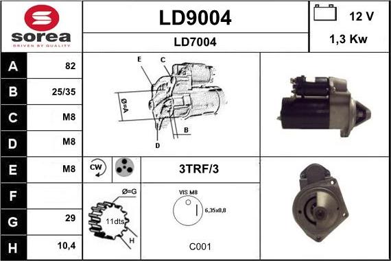 SNRA LD9004 - Starteris ps1.lv