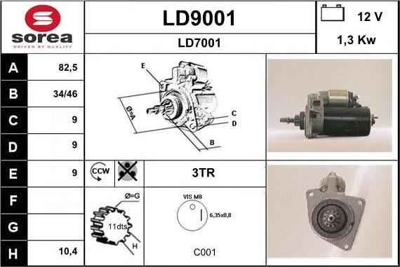 SNRA LD9001 - Starteris ps1.lv