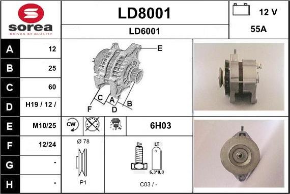 SNRA LD8001 - Ģenerators ps1.lv