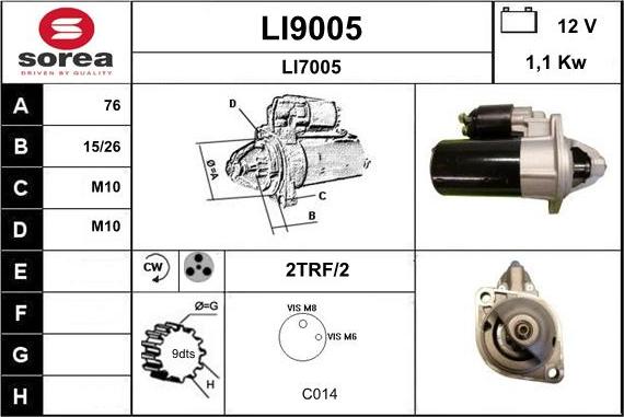 SNRA LI9005 - Starteris ps1.lv