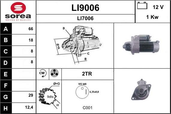 SNRA LI9006 - Starteris ps1.lv