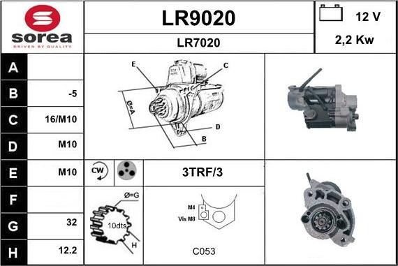 SNRA LR9020 - Starteris ps1.lv