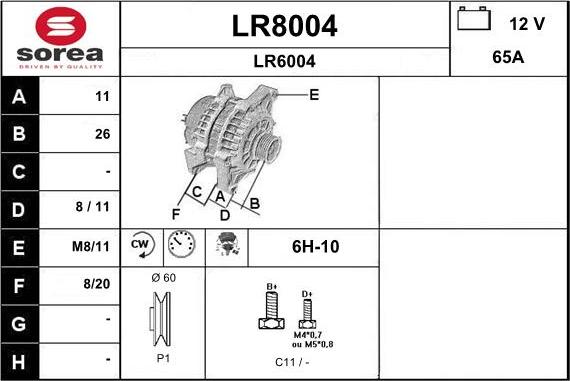 SNRA LR8004 - Ģenerators ps1.lv