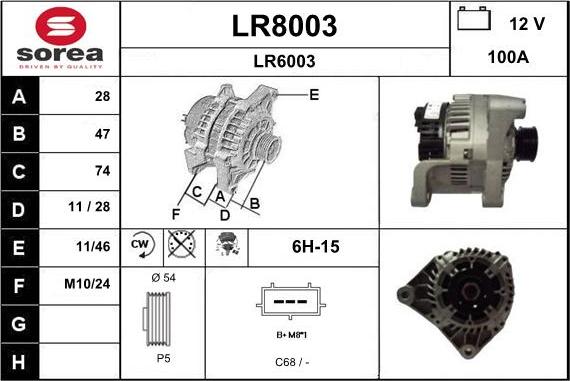 SNRA LR8003 - Ģenerators ps1.lv