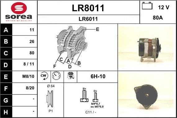 SNRA LR8011 - Ģenerators ps1.lv