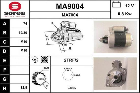 SNRA MA9004 - Starteris ps1.lv