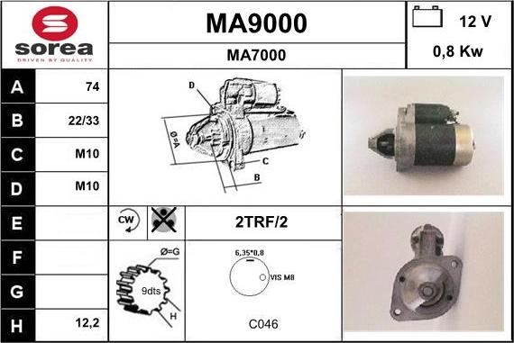 SNRA MA9000 - Starteris ps1.lv