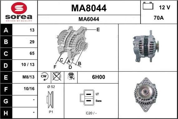 SNRA MA8044 - Ģenerators ps1.lv