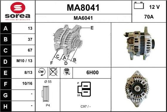 SNRA MA8041 - Ģenerators ps1.lv
