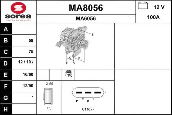 SNRA MA8056 - Ģenerators ps1.lv