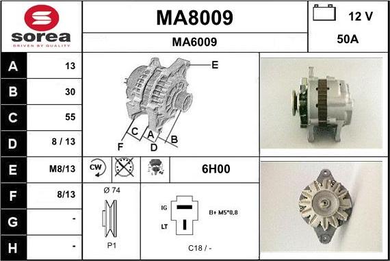 SNRA MA8009 - Ģenerators ps1.lv