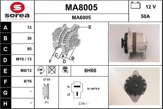 SNRA MA8005 - Ģenerators ps1.lv