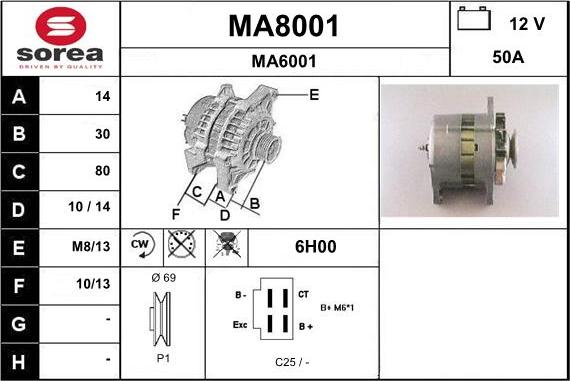 SNRA MA8001 - Ģenerators ps1.lv