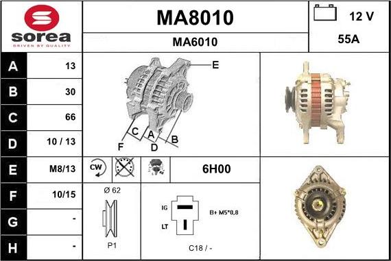 SNRA MA8010 - Ģenerators ps1.lv