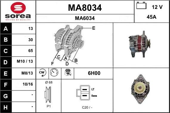 SNRA MA8034 - Ģenerators ps1.lv