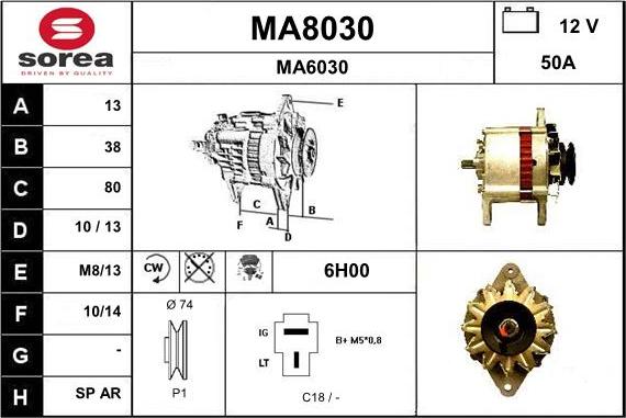 SNRA MA8030 - Ģenerators ps1.lv