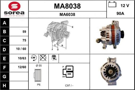 SNRA MA8038 - Ģenerators ps1.lv