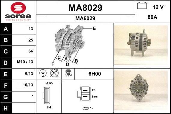 SNRA MA8029 - Ģenerators ps1.lv